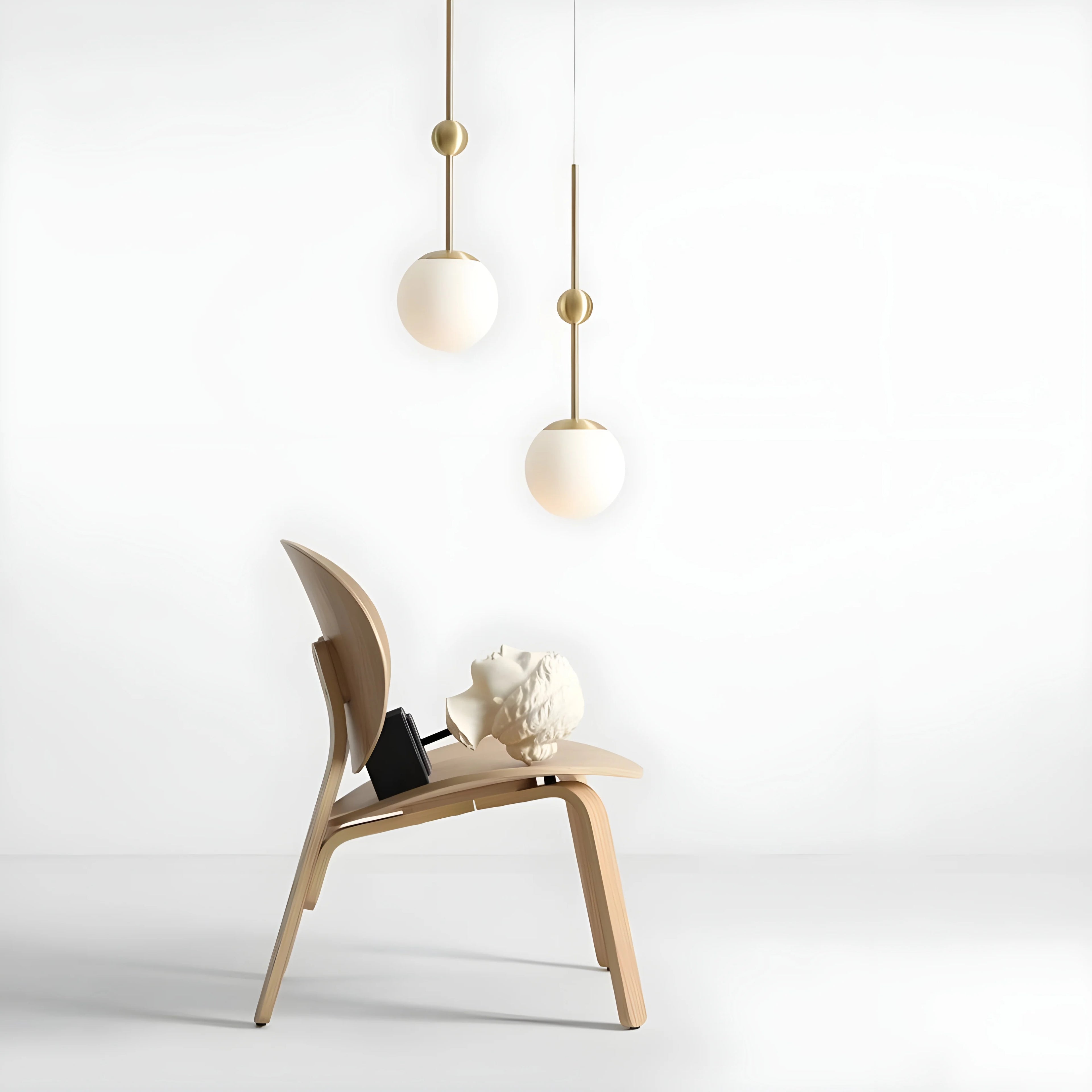Brianssonet | Minimalist Design LED Glass Ball Ceiling Lamp