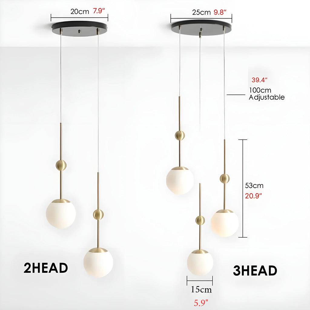 Brianssonet | Minimalist Design LED Glass Ball Ceiling Lamp