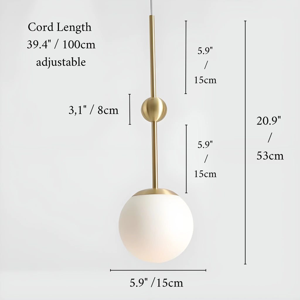 Brianssonet | Minimalist Design LED Glass Ball Ceiling Lamp
