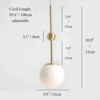 Brianssonet | Minimalist Design LED Glass Ball Ceiling Lamp