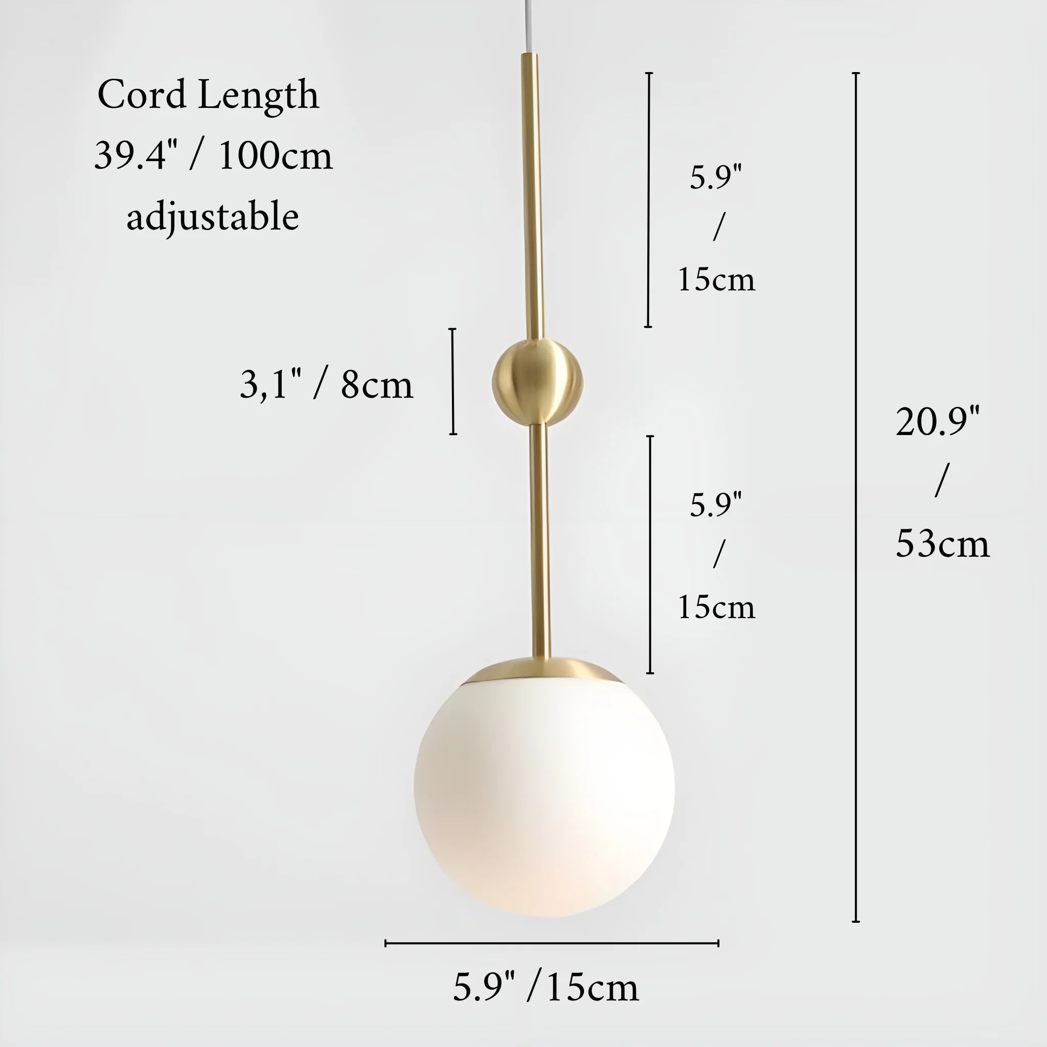 Brianssonet | Minimalist Design LED Glass Ball Ceiling Lamp