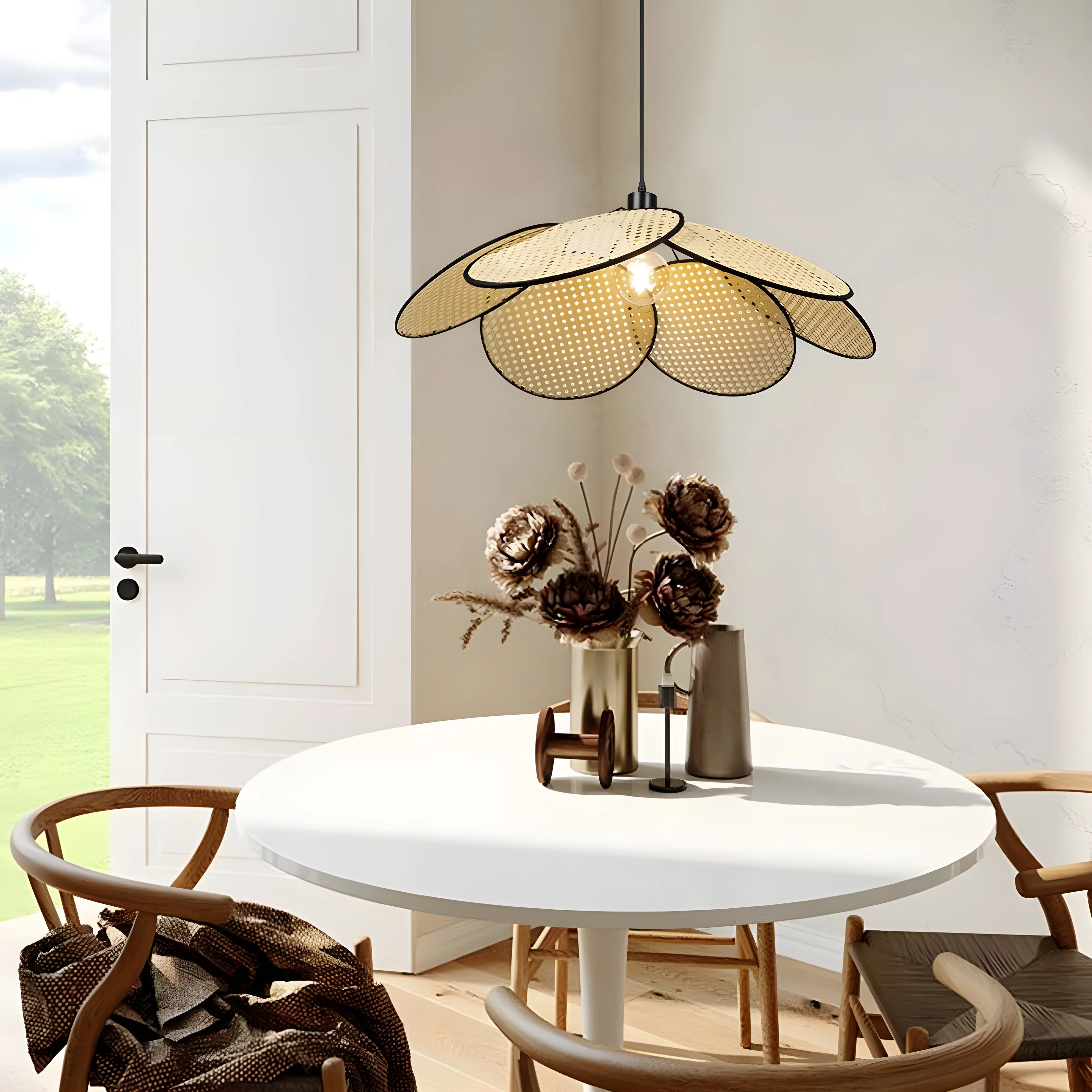 Brienz | Pendant Light with Hand Made Rattan Wicker