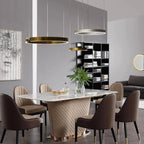 Brig-Glis | Gold Spiral LED Chandelier for Living Room