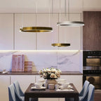 Brig-Glis | Gold Spiral LED Chandelier for Living Room