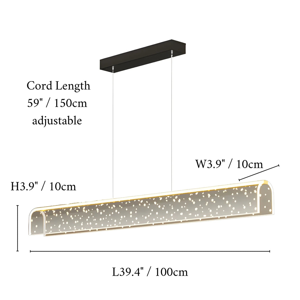 Brissago | Nordic Chandelier with Stars Design for Bar