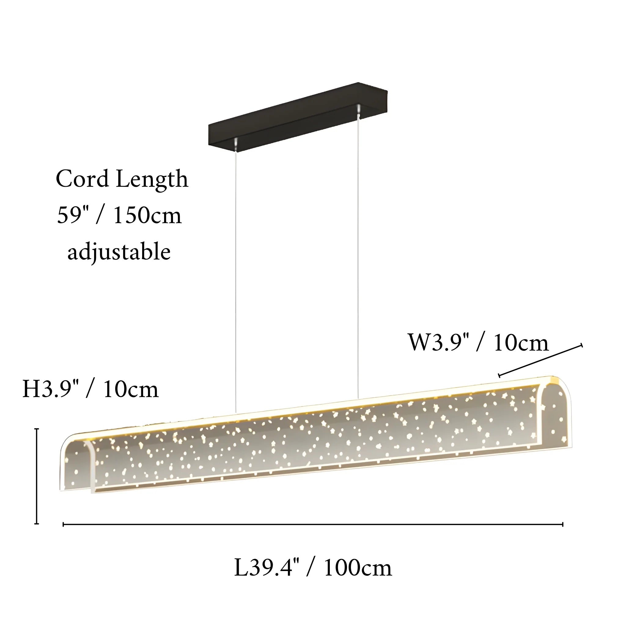 Brissago | Nordic Chandelier with Stars Design for Bar