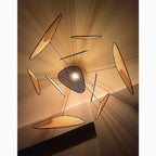Bulach | Modern Chandelier with Hand Made Rattan Wicker