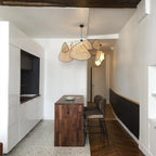 Bulach | Modern Chandelier with Hand Made Rattan Wicker