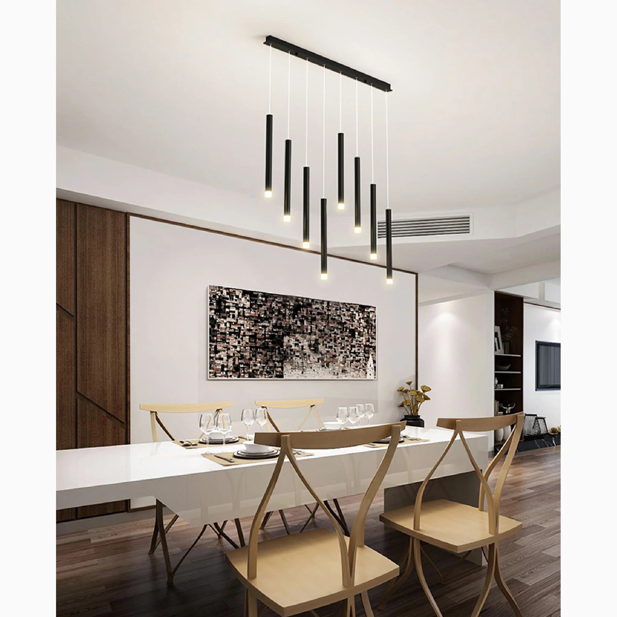 Burgdorf | Black Pendant Lamp in a Nordic Style for Kitchen
