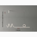 Bussigny-pres-Lausanne | Nordic Pendant Lamp with a Long Strip