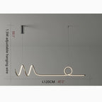 Bussigny-pres-Lausanne | Nordic Pendant Lamp with a Long Strip