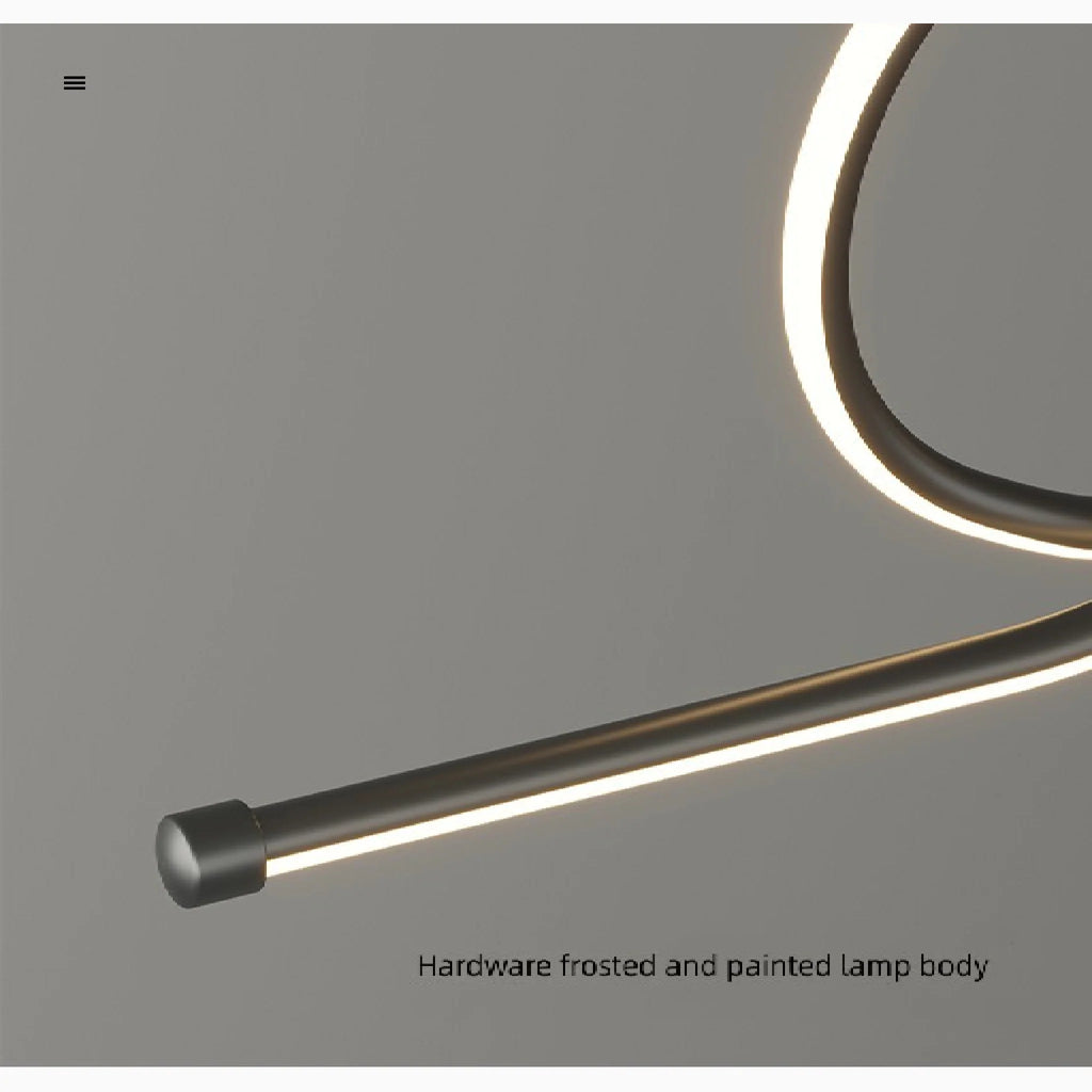 Bussigny-pres-Lausanne | Nordic Pendant Lamp with a Long Strip