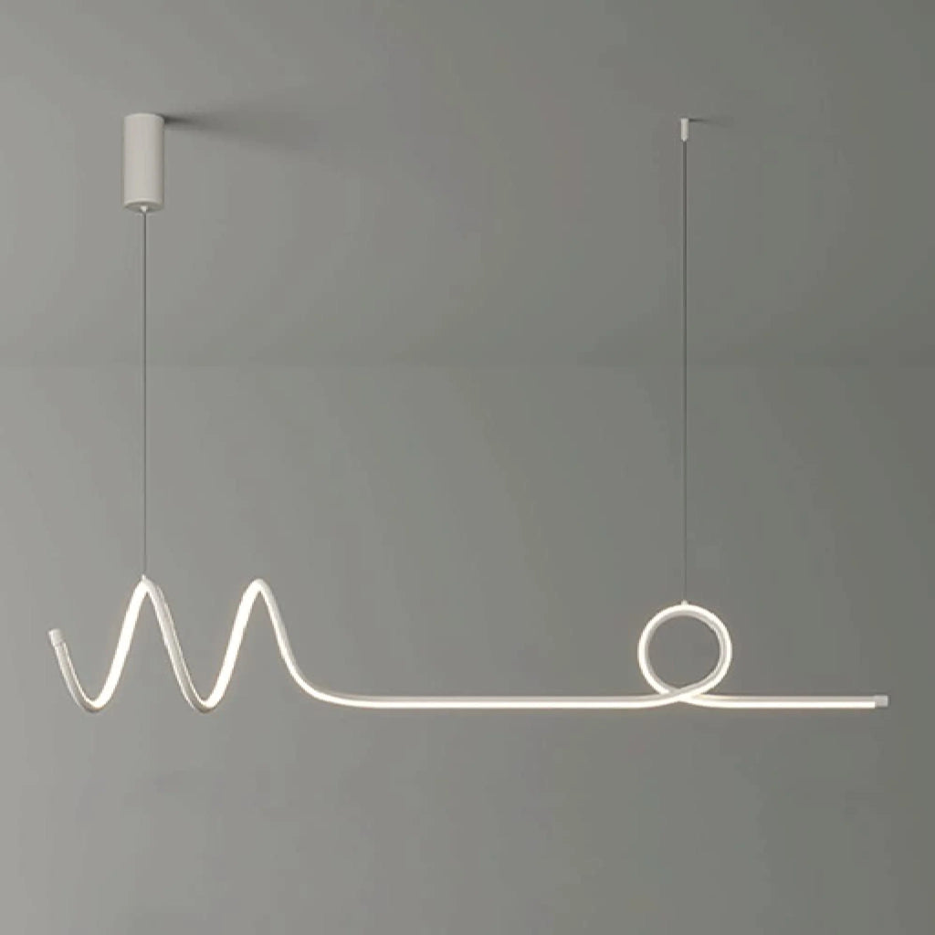 Bussigny-pres-Lausanne | Nordic Pendant Lamp with a Long Strip