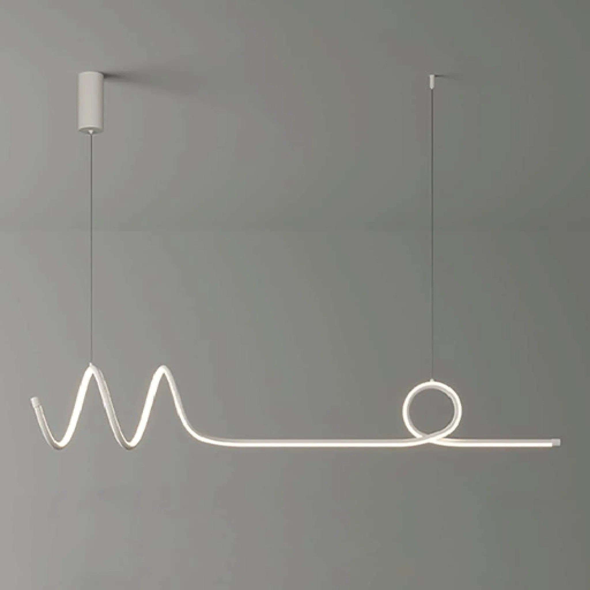 Bussigny-pres-Lausanne | Nordic Pendant Lamp with a Long Strip