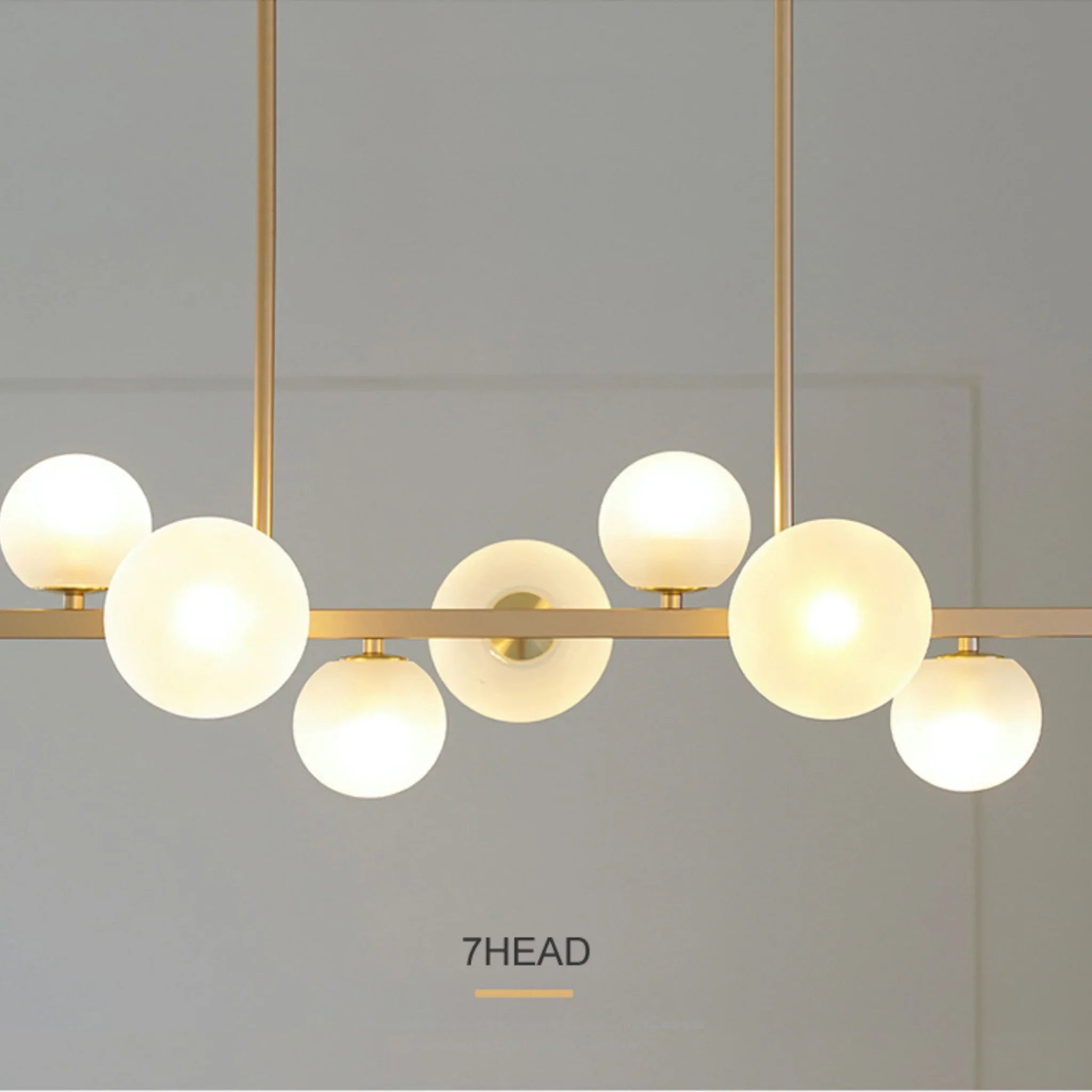 Ca' d'Andrea | Modern Gold Pearls Chandelier for Kitchen