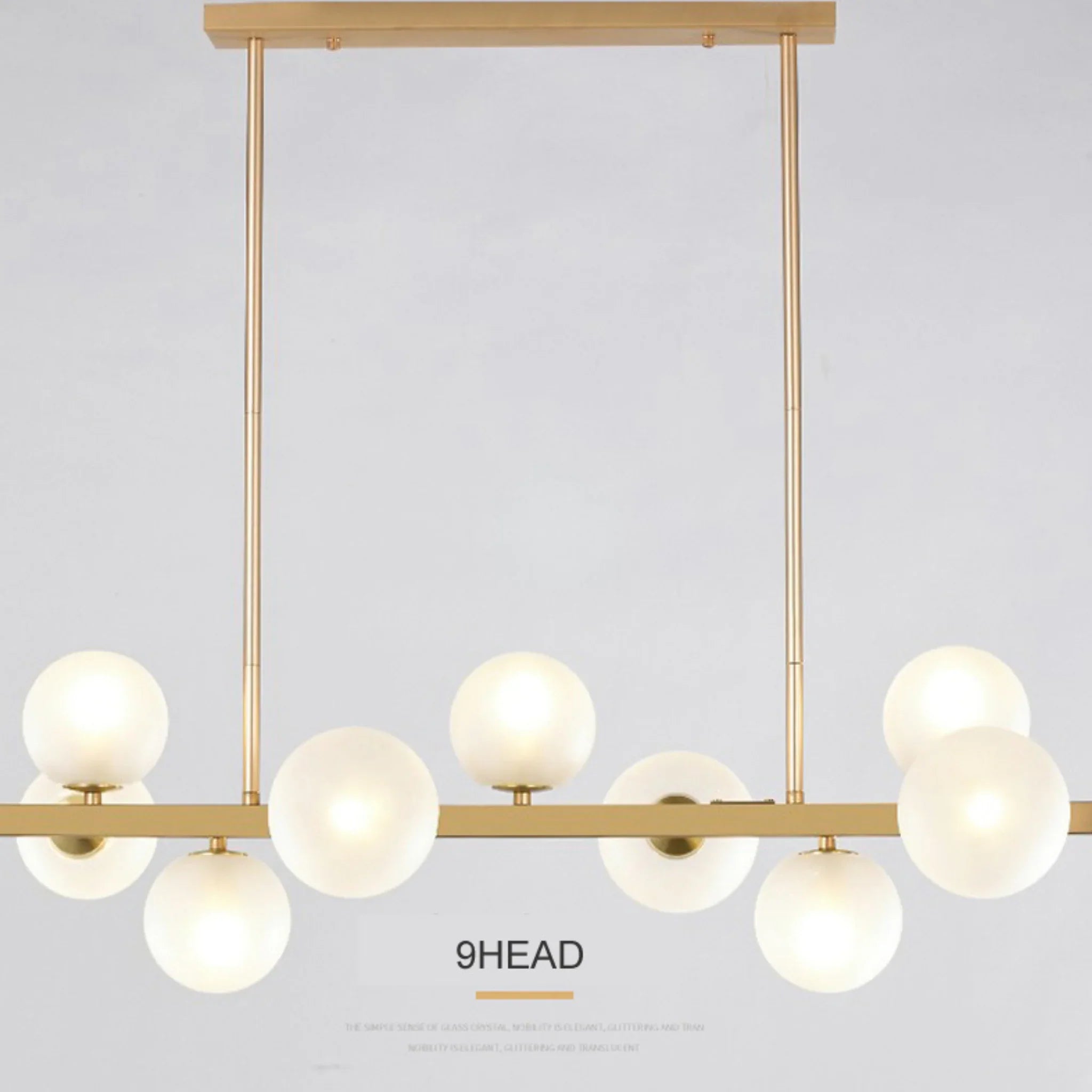 Ca' d'Andrea | Modern Gold Pearls Chandelier for Kitchen