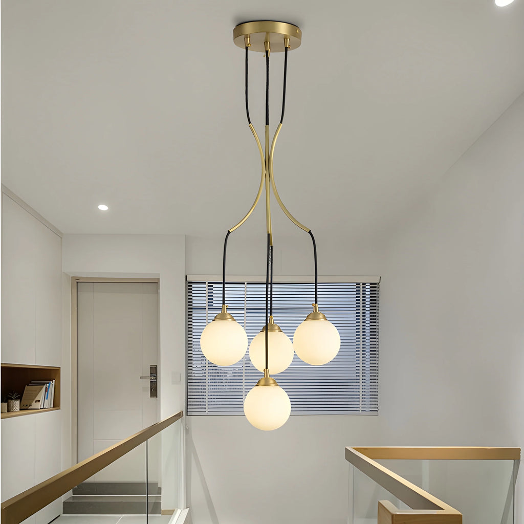 Cabris | Nordic Modern Long Glass Balls Chandelier