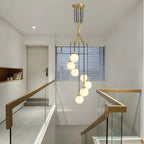 Cabris | Nordic Modern Long Glass Balls Chandelier