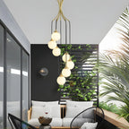 Cabris | Nordic Modern Long Glass Balls Chandelier