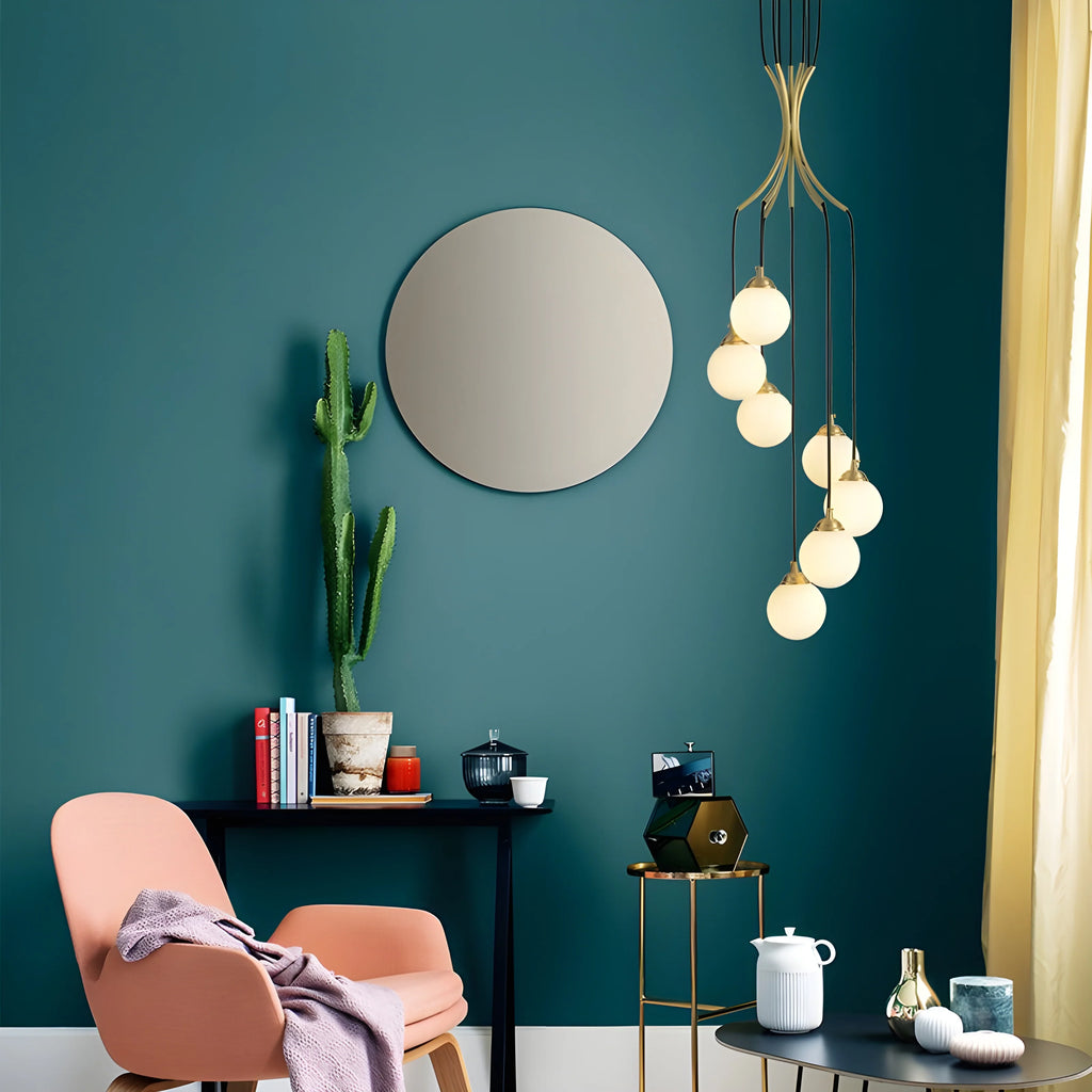 Cabris | Nordic Modern Long Glass Balls Chandelier