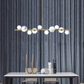 Cadegliano-Viconago | Horizontal Linear Chandelier for Dining Room