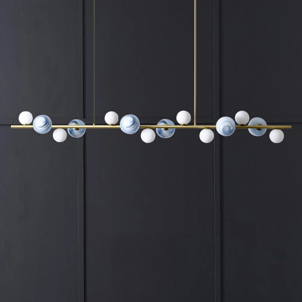 Cadegliano-Viconago | Horizontal Linear Chandelier for Dining Room