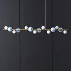 Cadegliano-Viconago | Horizontal Linear Chandelier for Dining Room