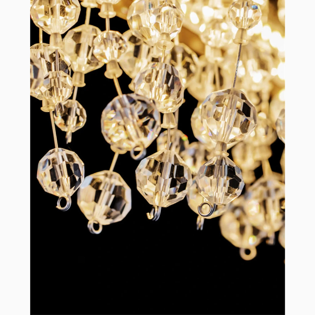 Caglio | Luxury Wave-Shaped Rectangle Crystal Chandelier
