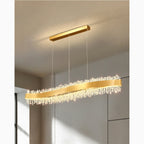 Caglio | Luxury Wave-Shaped Rectangle Crystal Chandelier
