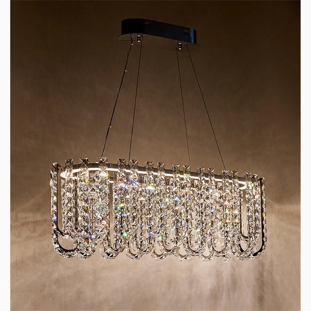 Cagnano Amiterno | Posh Large LED Crystal Pendant Chandelier
