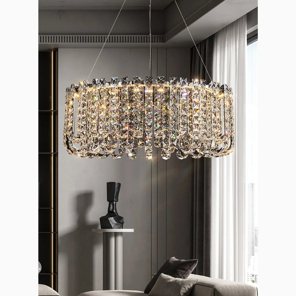 Cagnano Amiterno | Posh Large LED Crystal Pendant Chandelier