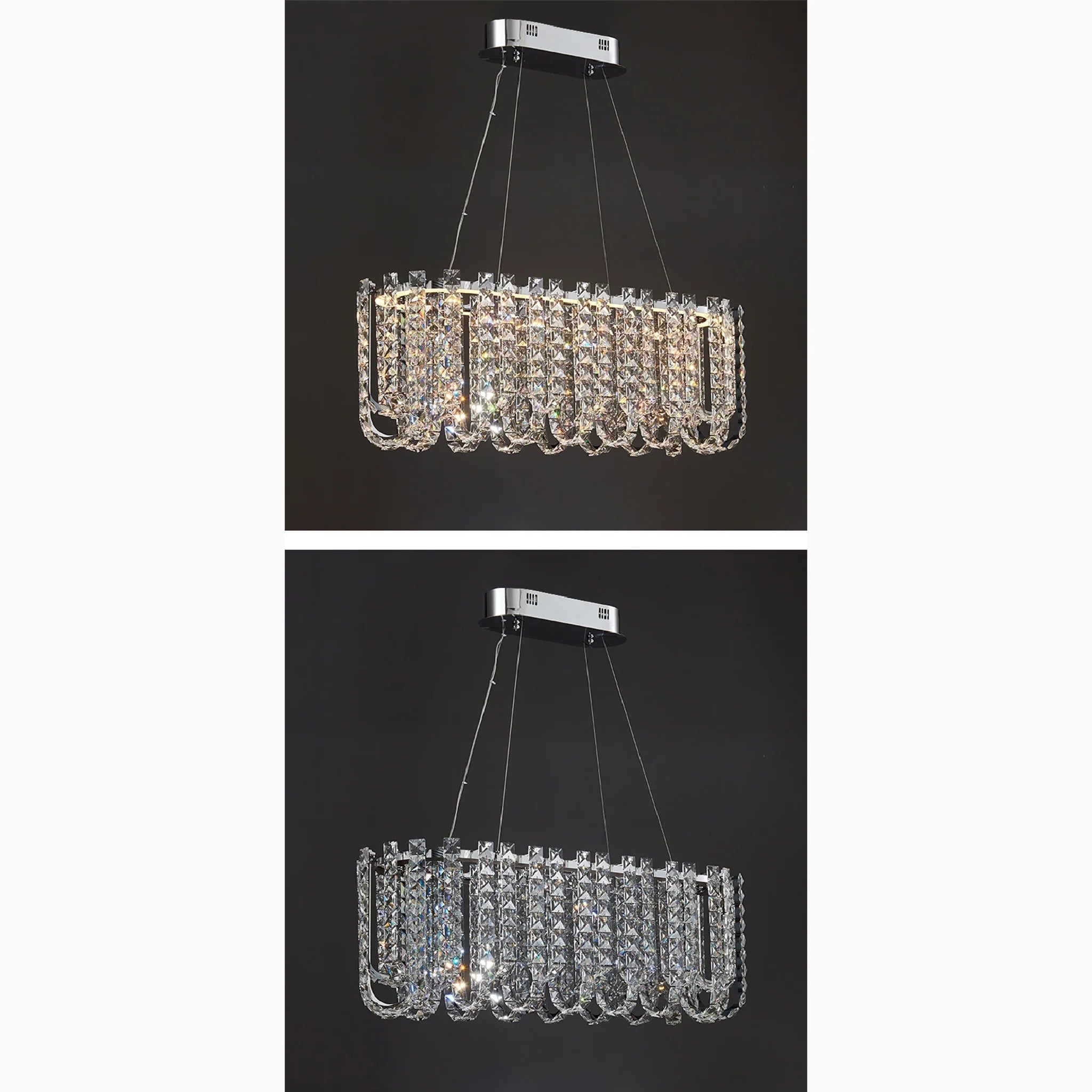 Cagnano Amiterno | Posh Large LED Crystal Pendant Chandelier