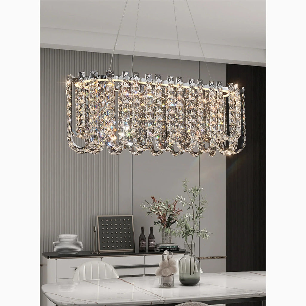 Cagnano Amiterno | Posh Large LED Crystal Pendant Chandelier