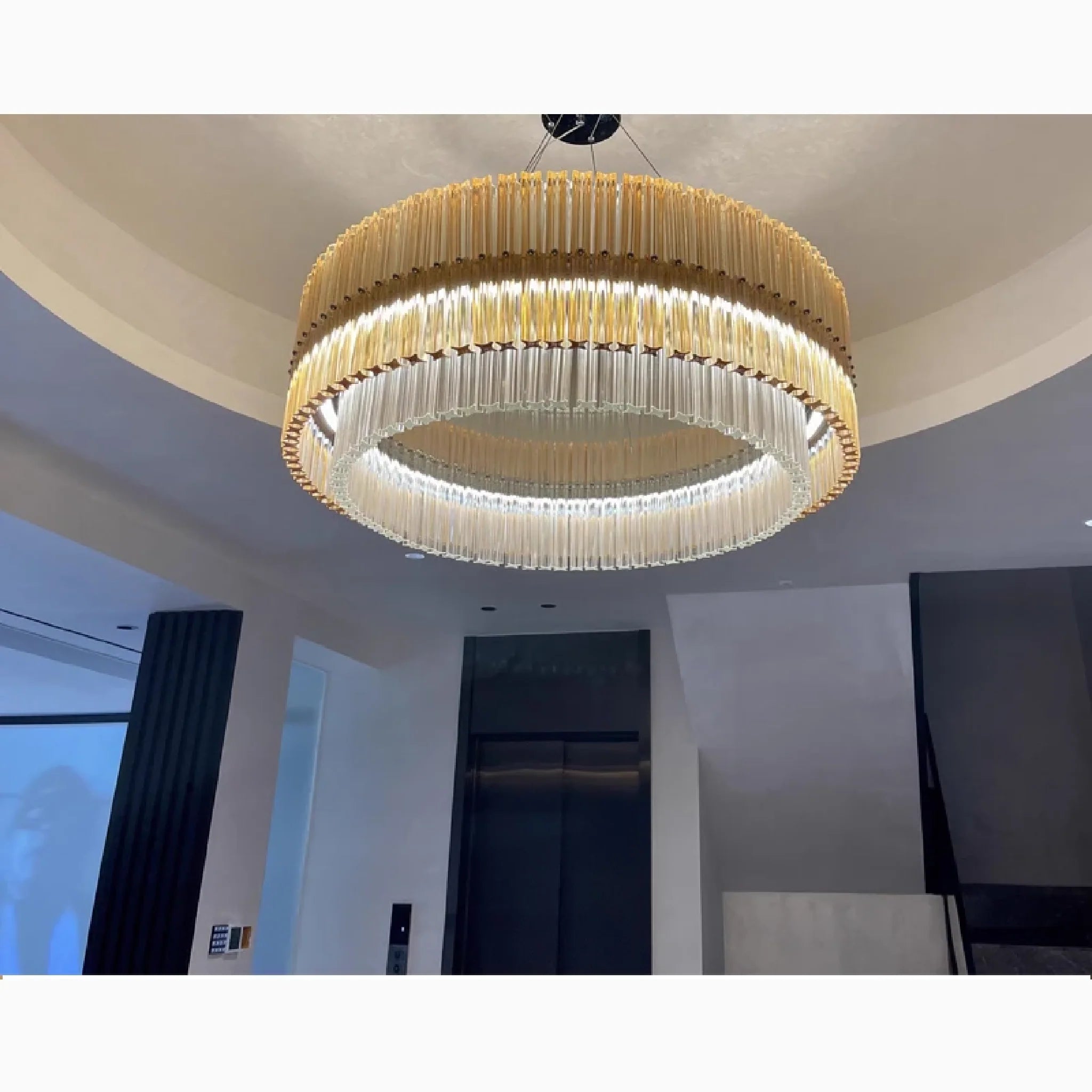 Versatile Elegant Large Luxury Gold Crystal Pendant Chandelier
