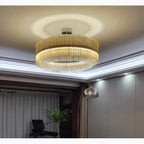 Versatile Elegant Large Luxury Gold Crystal Pendant Chandelier