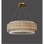 Versatile Elegant Large Luxury Gold Crystal Pendant Chandelier