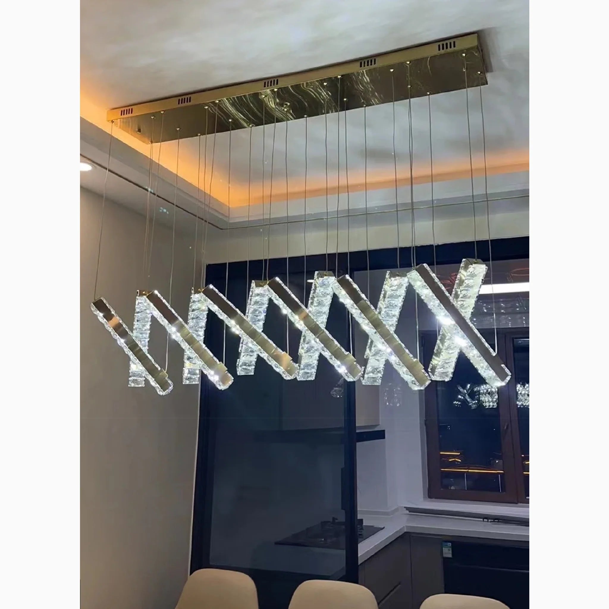 Stainless Steel Pendant Chandelier for Modern Space
