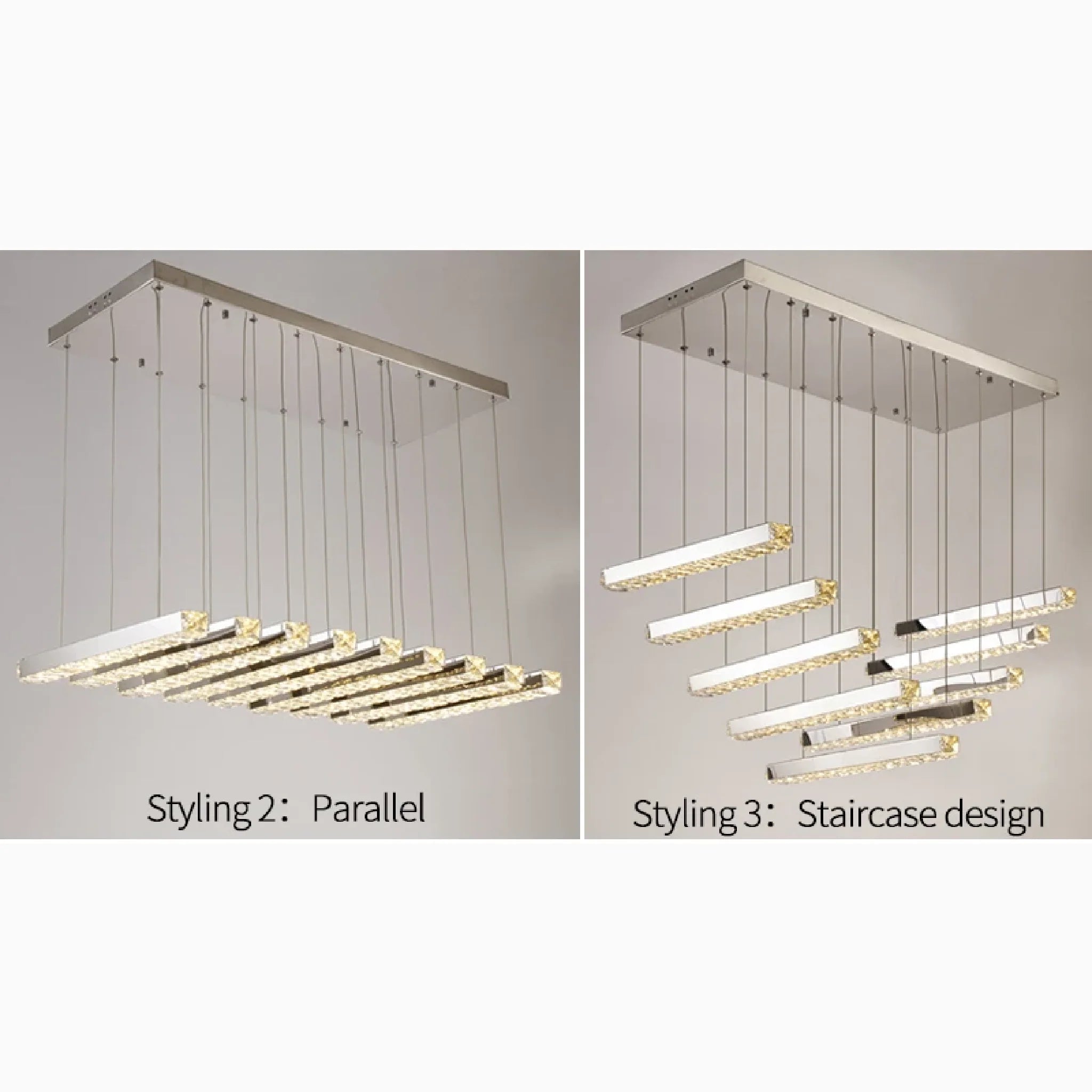 Stainless Steel Pendant Chandelier for Modern Space