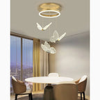 Camogli | Beautiful LED Chandelier with Hanging Butterflies