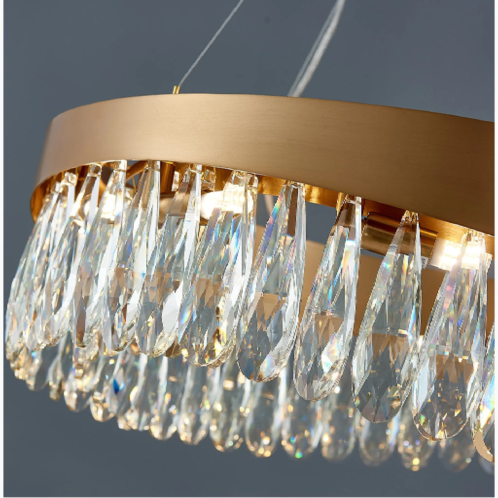 Capo Noli | New Modern Wave-shaped Crystal Chandelier