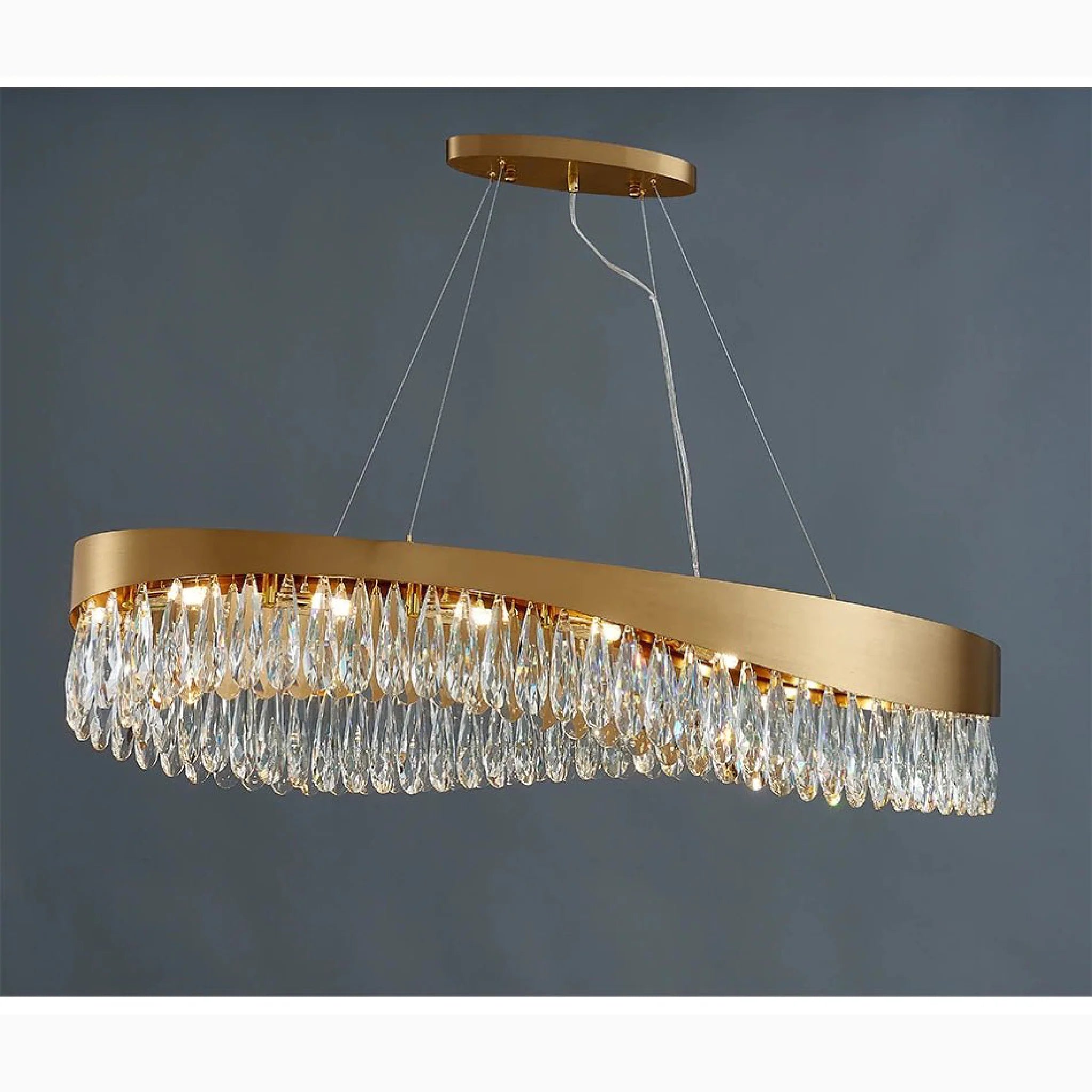 Capo Noli | New Modern Wave-shaped Crystal Chandelier
