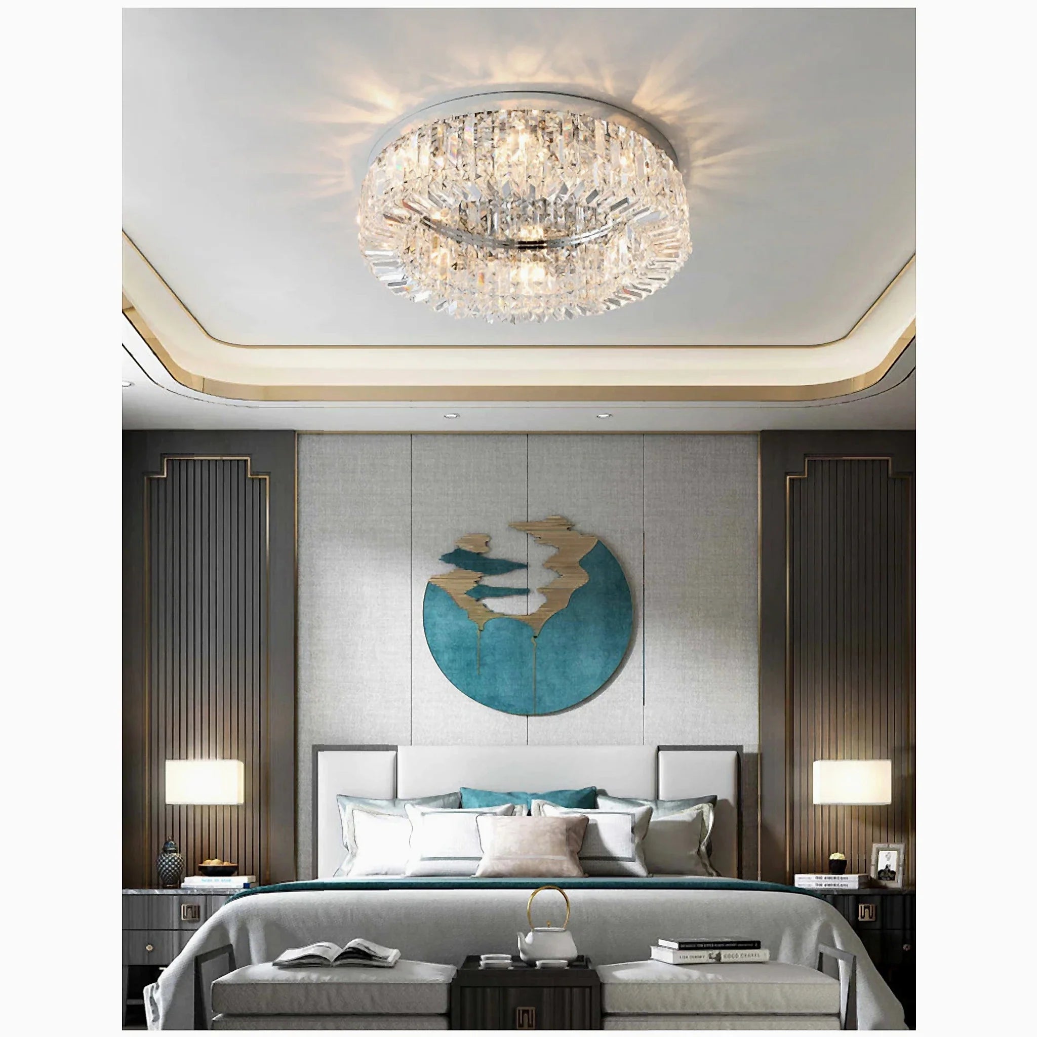 Carcare | Eminent Drum Crystal Chandelier for Ceiling