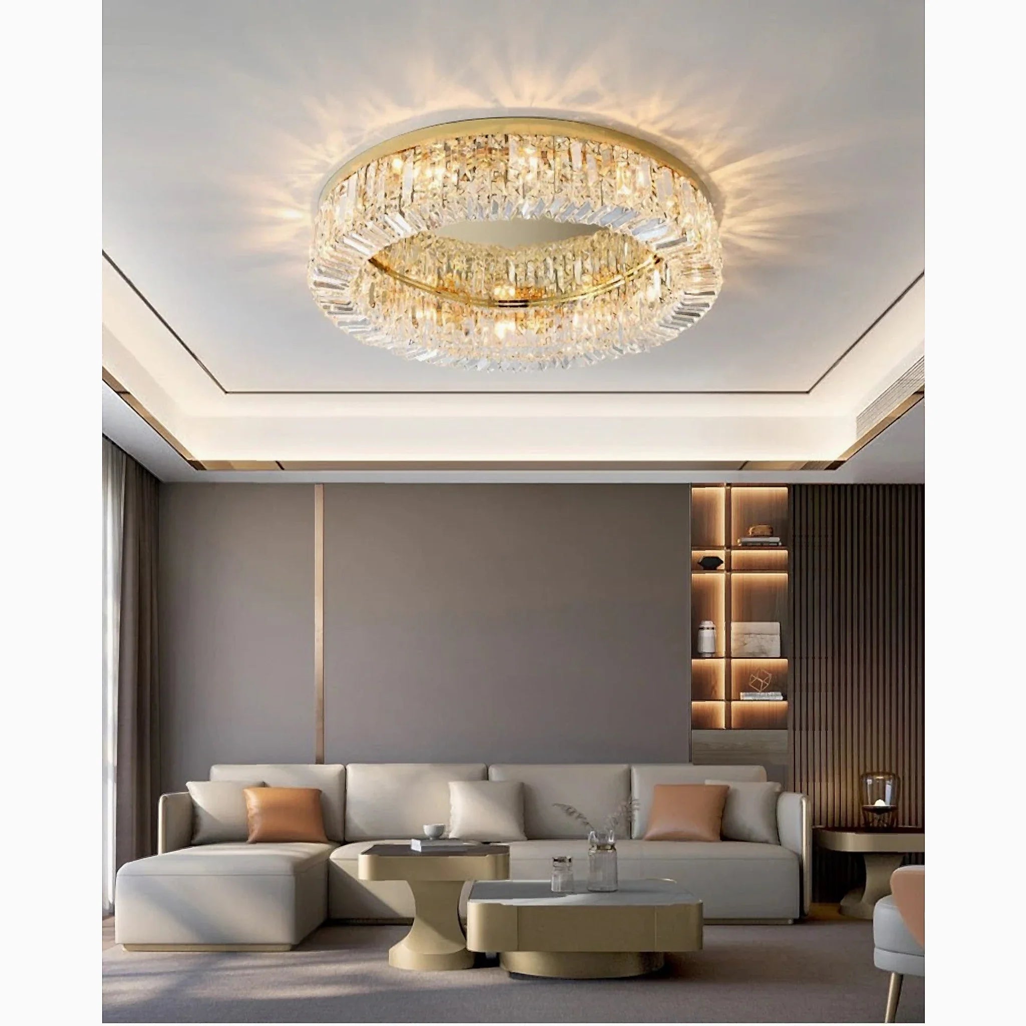 Carcare | Eminent Drum Crystal Chandelier for Ceiling