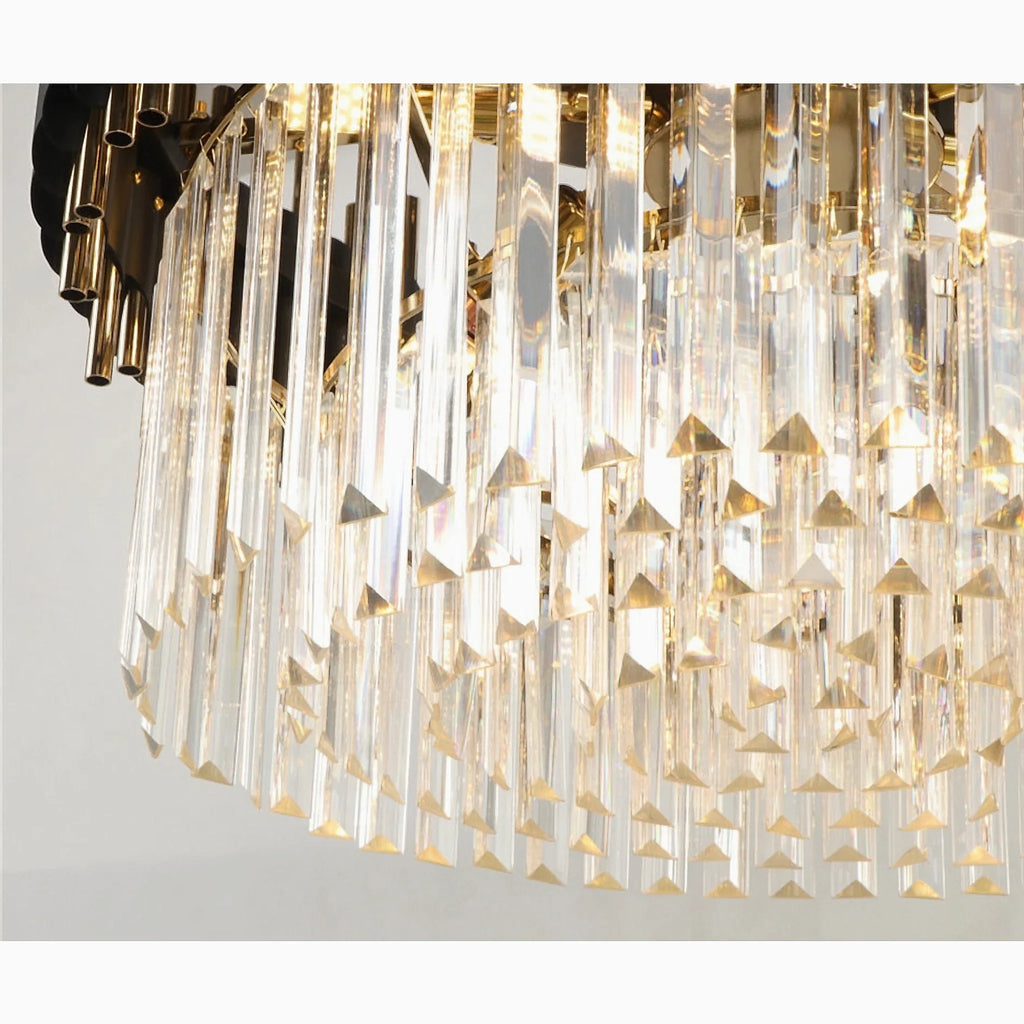 Ceriale | Grand Black Modern Crystal Ceiling Chandelier