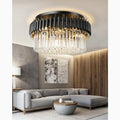 Ceriale | Grand Black Modern Crystal Ceiling Chandelier