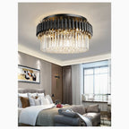 Ceriale | Grand Black Modern Crystal Ceiling Chandelier