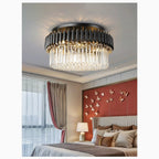 Ceriale | Grand Black Modern Crystal Ceiling Chandelier