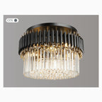 Ceriale | Grand Black Modern Crystal Ceiling Chandelier