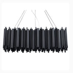 Villevieille | Stylish Black LED Stainless Steel Chandelier