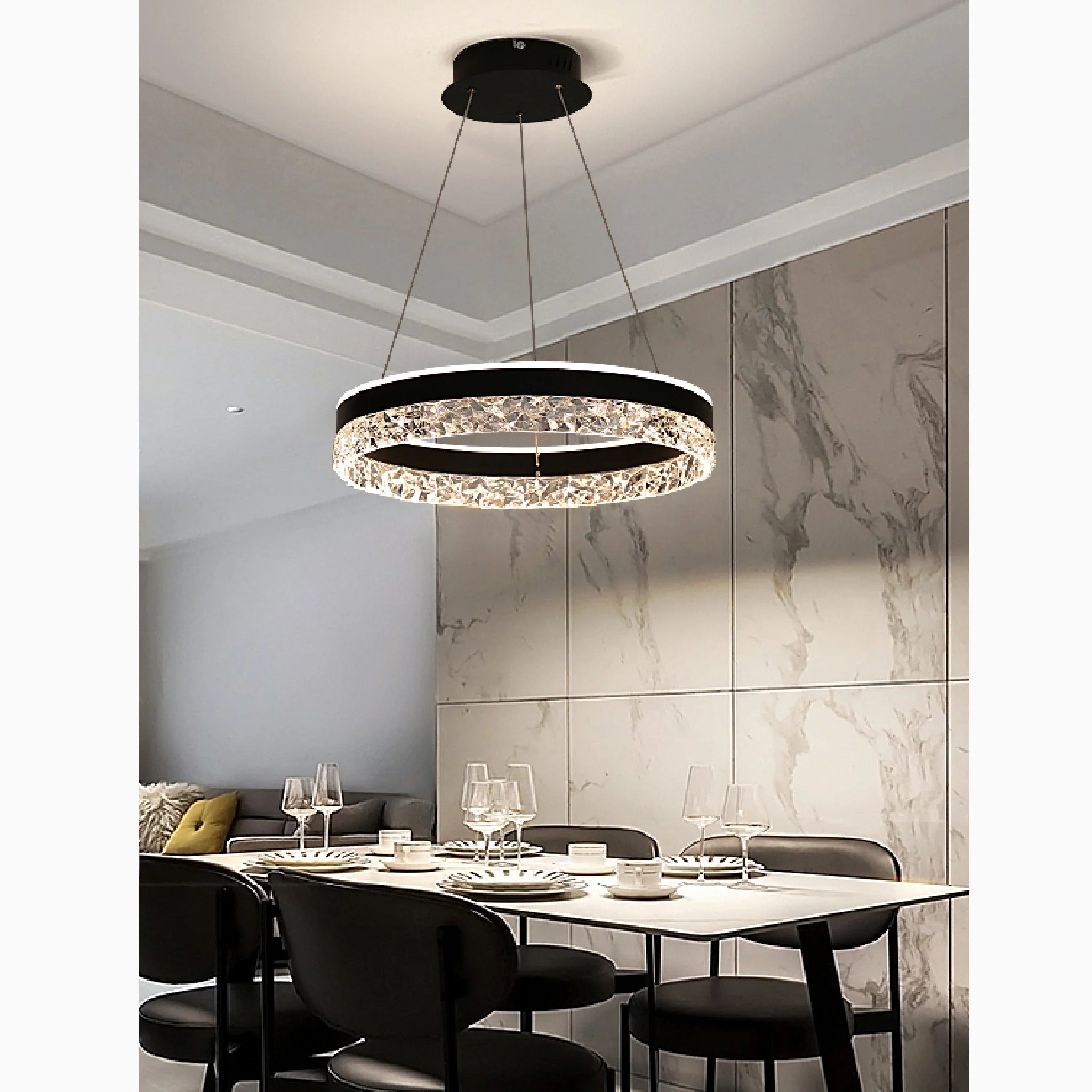 Chatel-Saint-Denis | Crystal Chandelier in the Shape of Ring